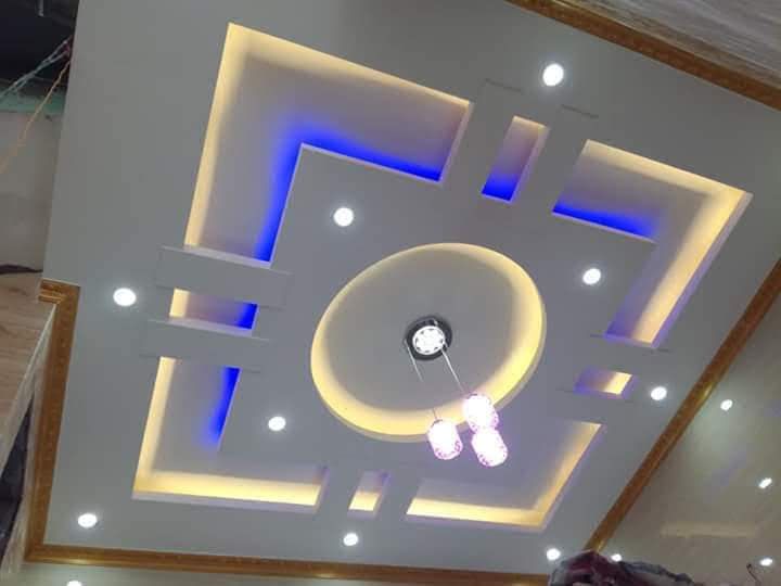 Trần thạch cao giật cấp