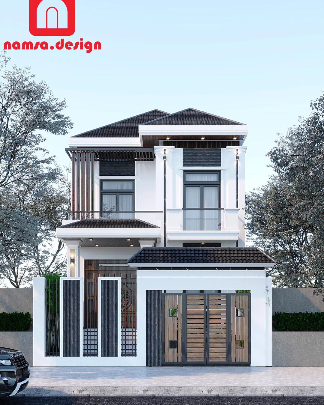 Ngôi nhà 2 tầng hiện đại