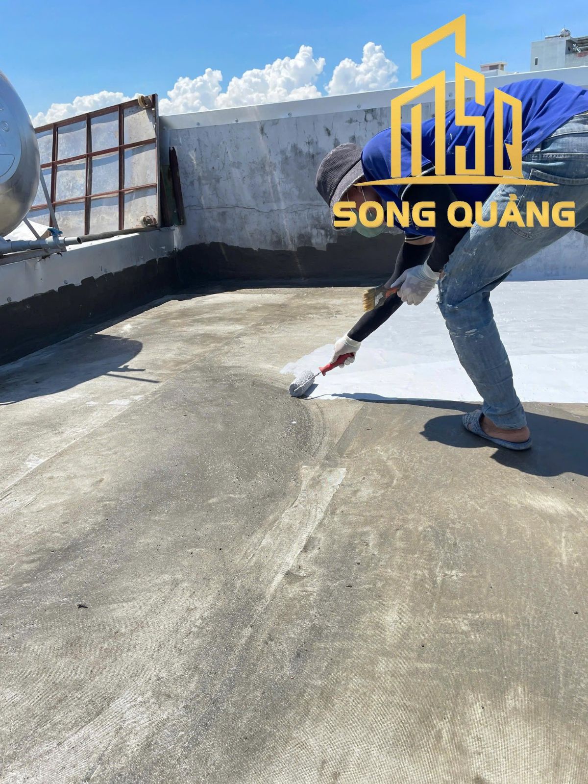 Thi công chống thấm sàn mái
