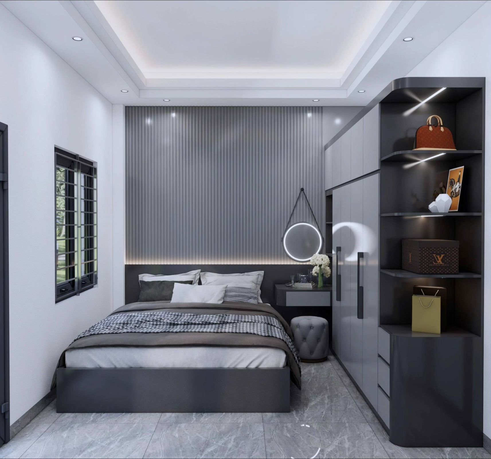 Hoàn thiện nội thất phòng ngủ hiện đại 