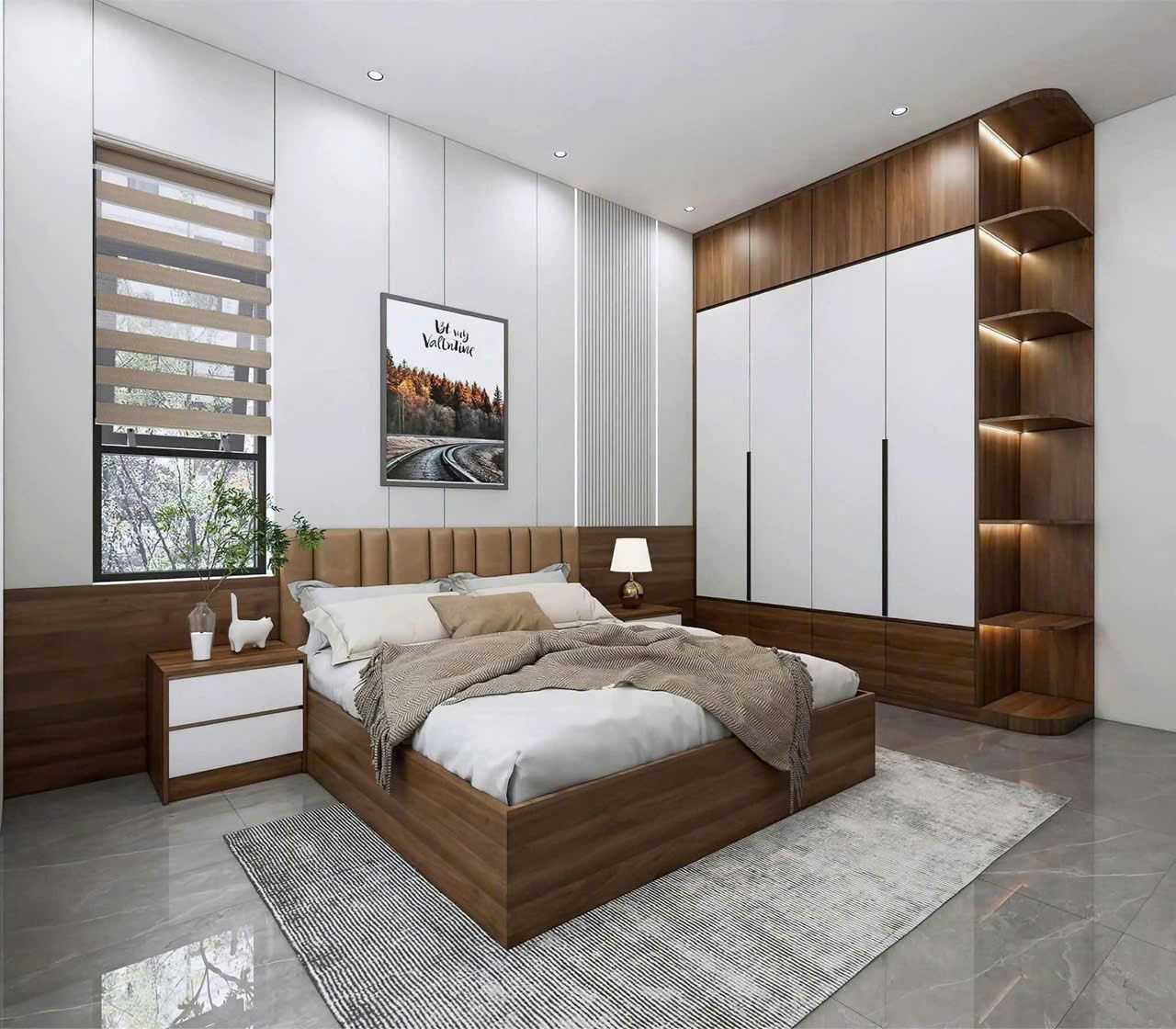 Nội thất hiện đại thẩm mỹ cho phòng ngủ 