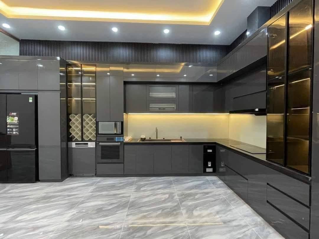 Tủ bếp hiện đại chữ L 