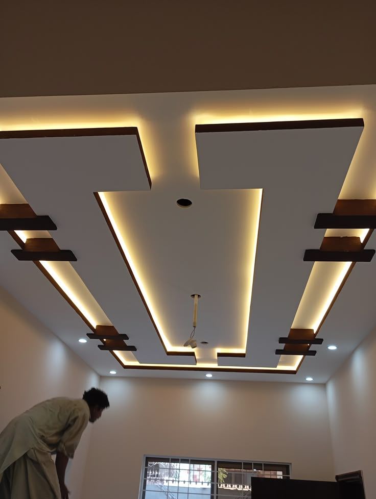 Trần thạch cao giật cấp hiện đại