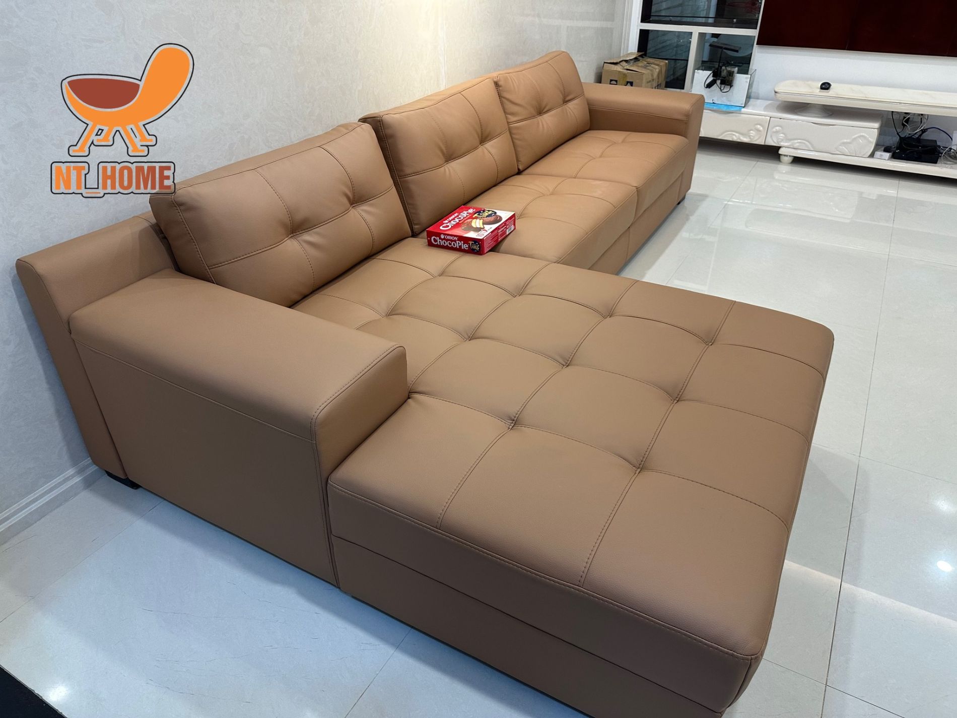 Bọc sofa từ da bò sang da Nappa cao cấp