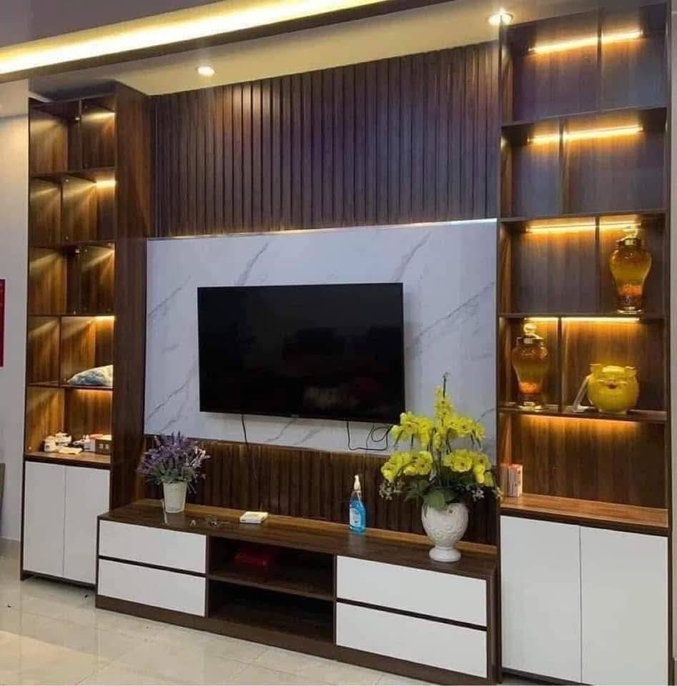 Vách kệ tivi phòng khách