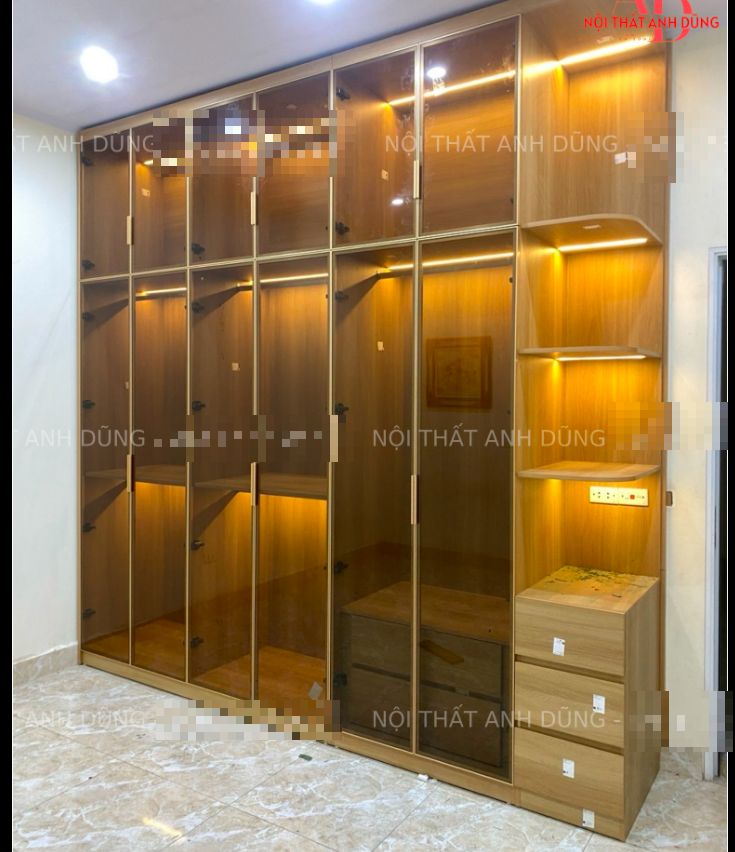 Tủ quần áo cánh kính 