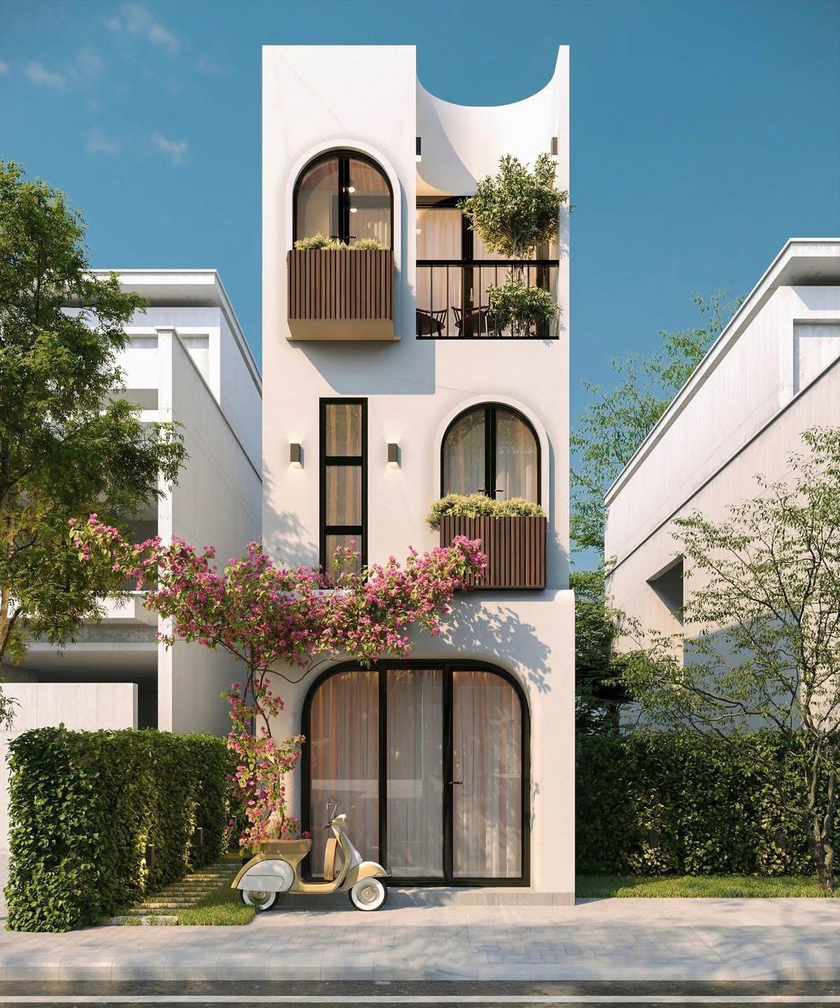 Kiểu nhà 3 tầng hiện đại 
