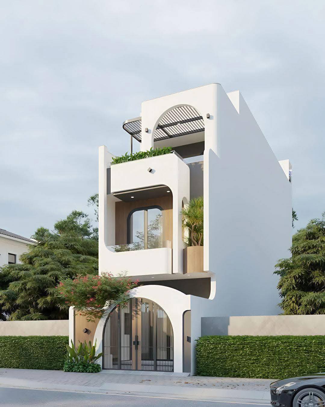 Nhà phố 3 tầng hiện đại