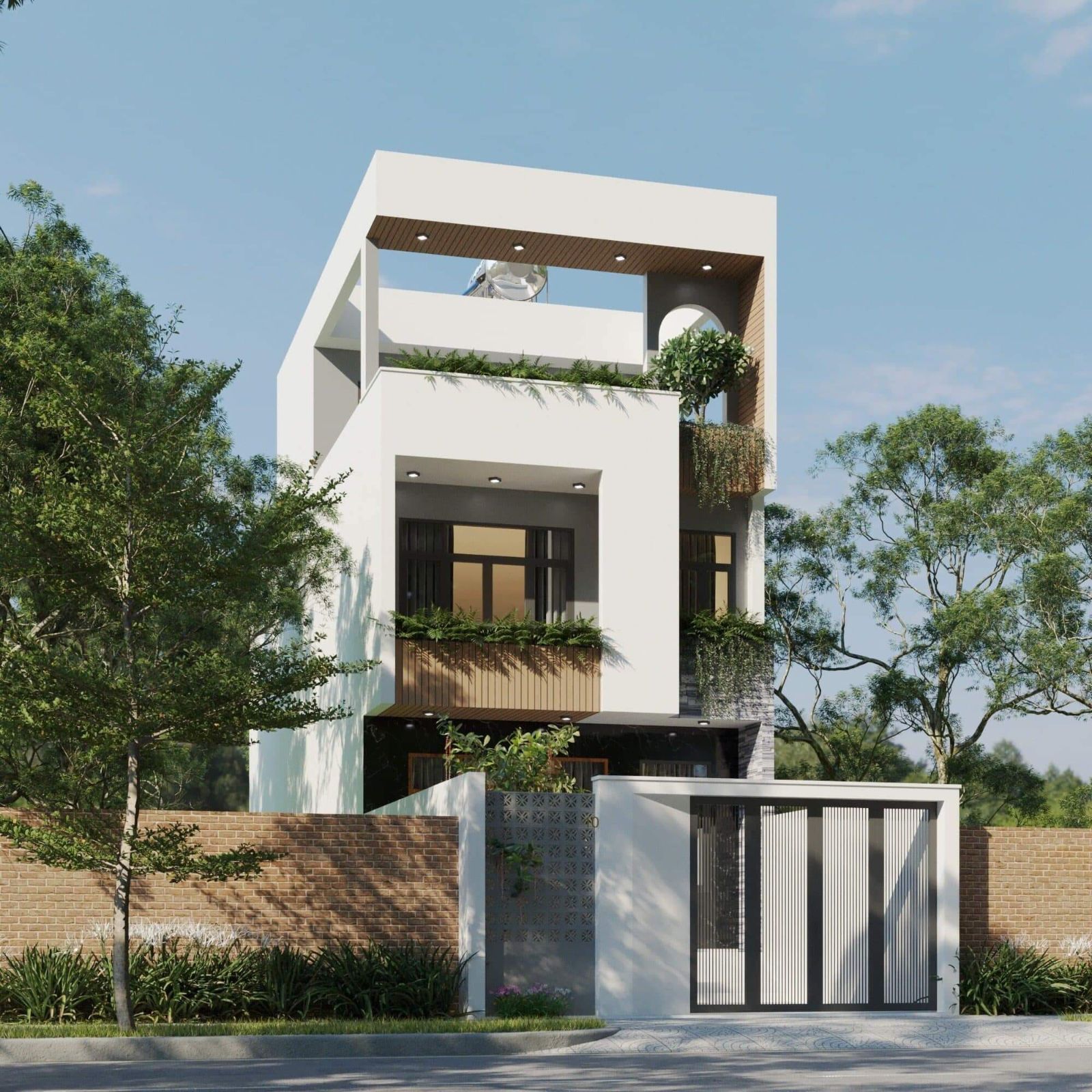 Kiểu nhà hiện đại 
