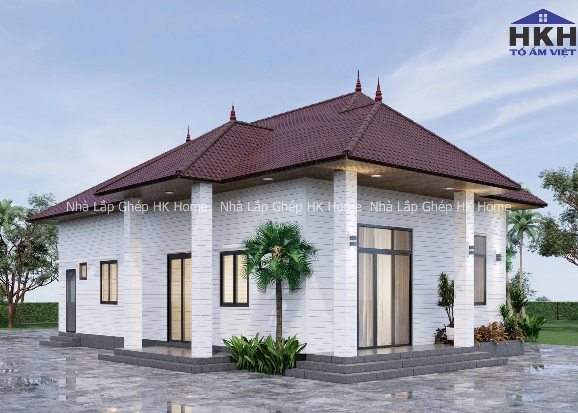 Nhà lắp ghép mái Nhật