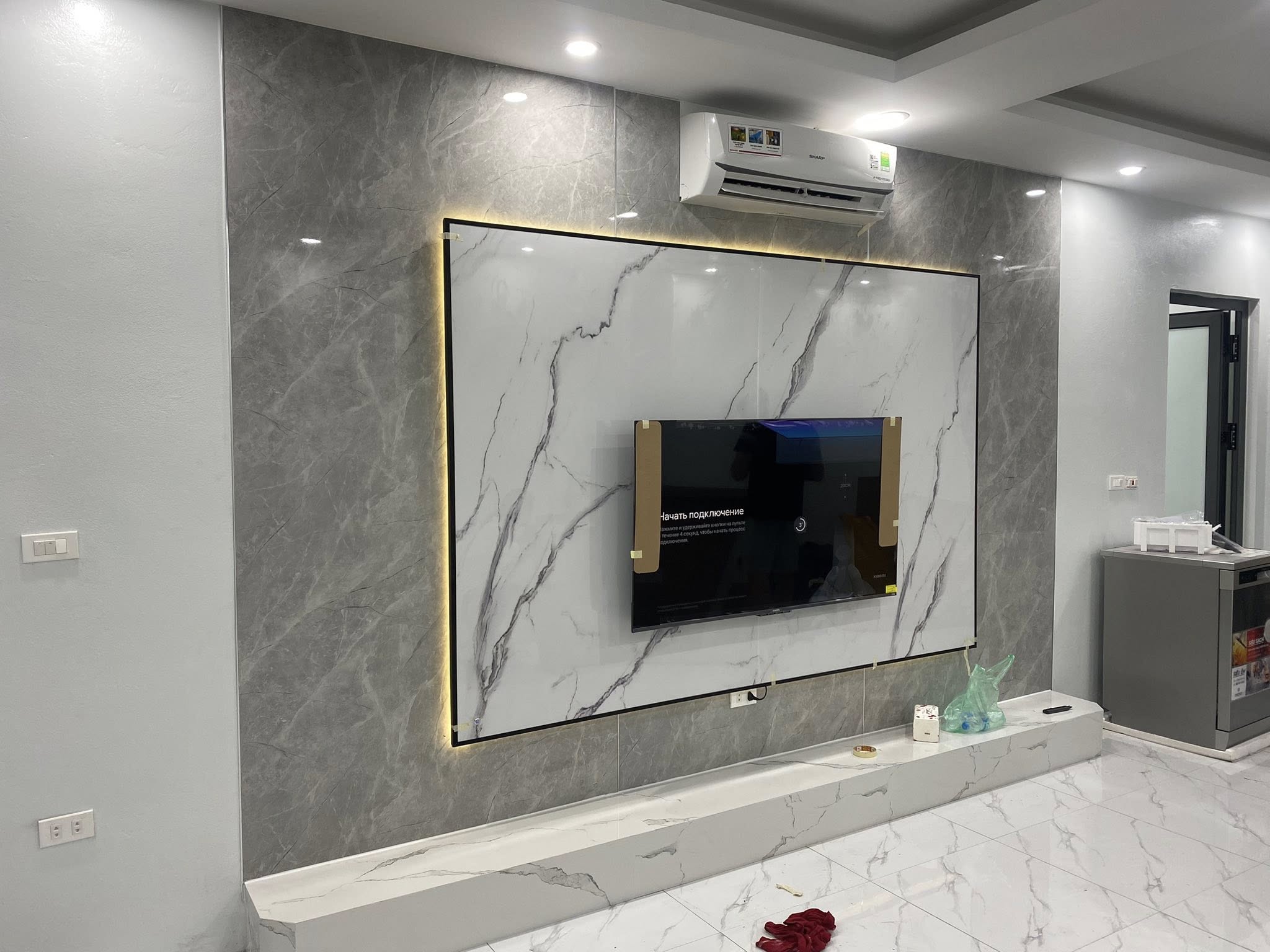 Vách tivi hiện đại