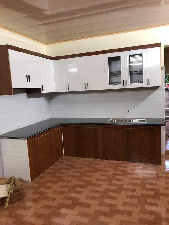 Tủ bếp chữ L hiện đại