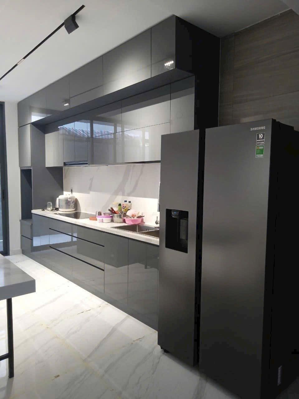 Thi công tủ bếp hiện đại 