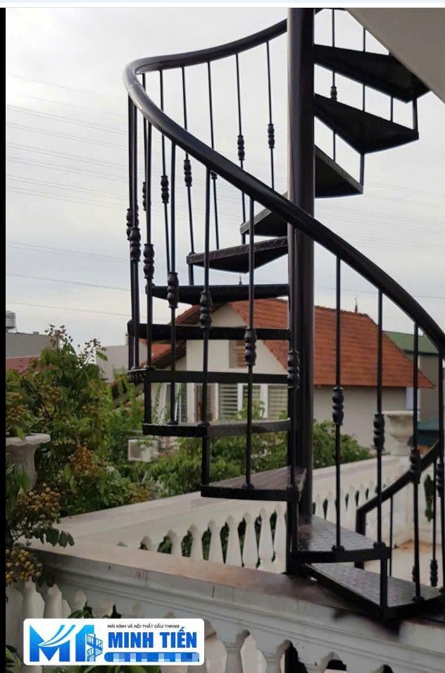 Cầu thang xoắn sắt 