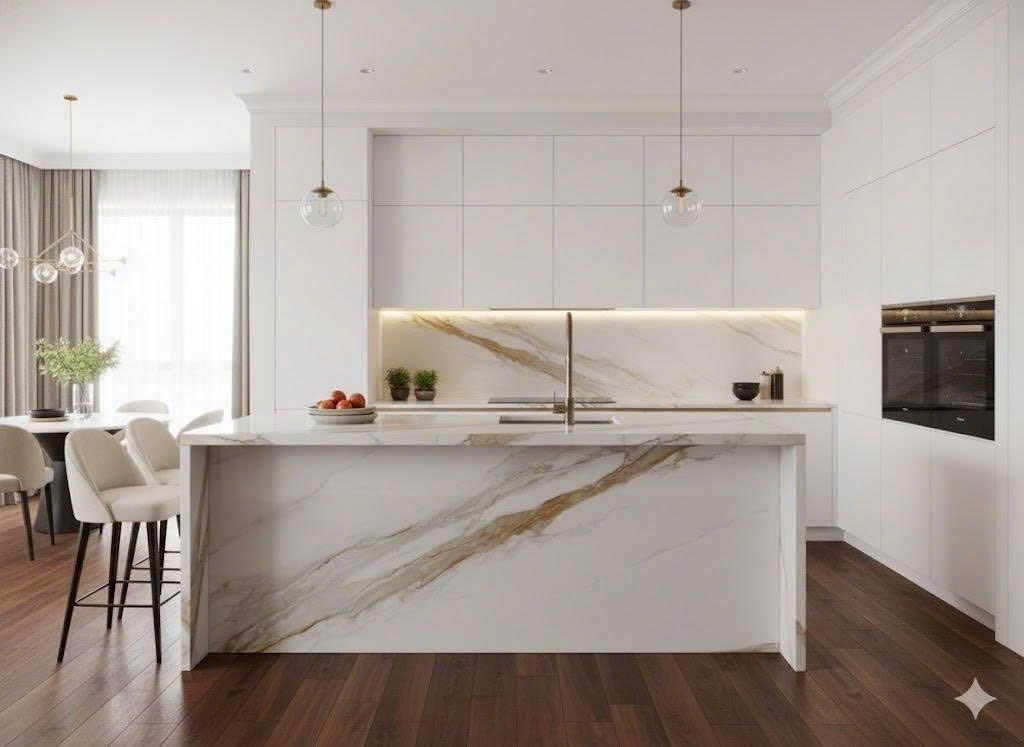 Đá nung kết Calacatta gold