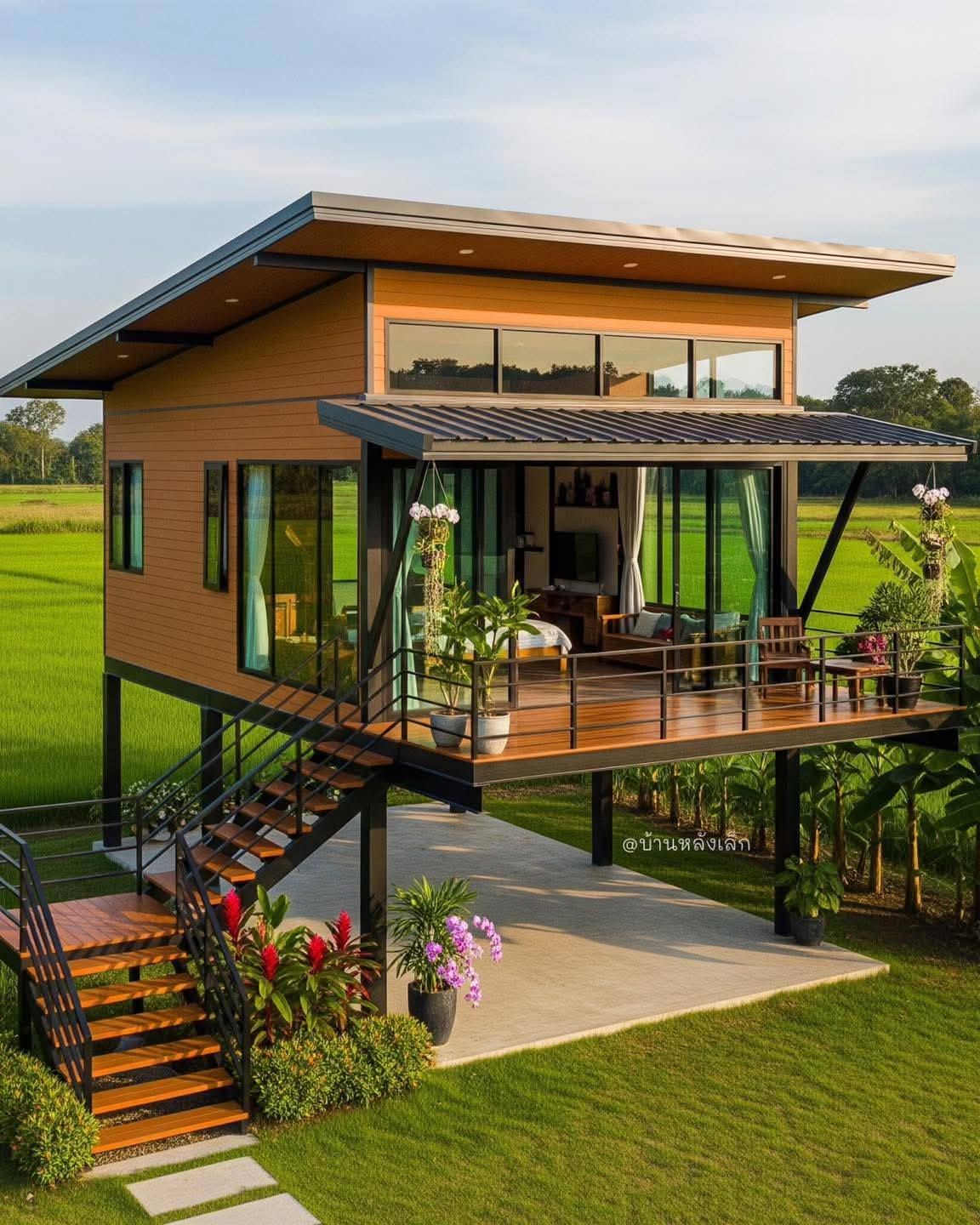 Kiểu nhà lắp ghép có sàn