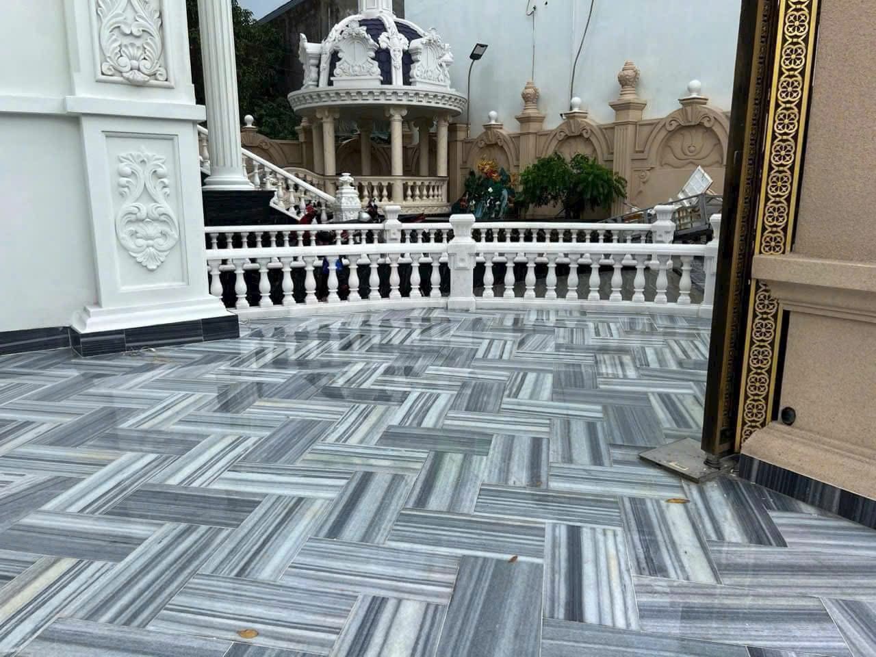 Thi công Đá Sọc Dưa ngoài trời 
