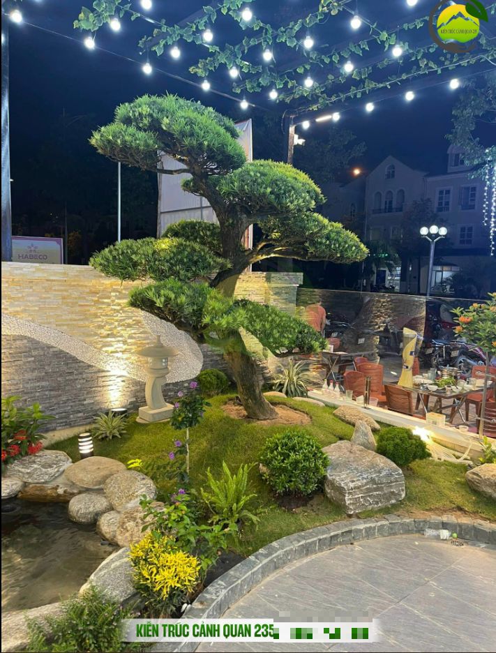 Thi công tiểu cảnh cho quán