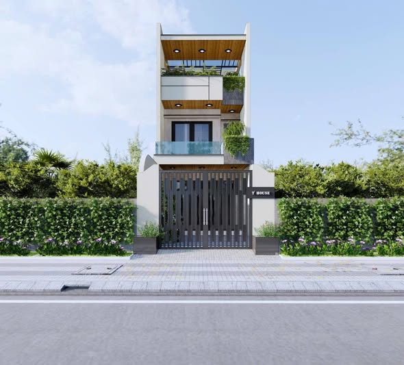 Kiểu nhà phố 3 tầng 