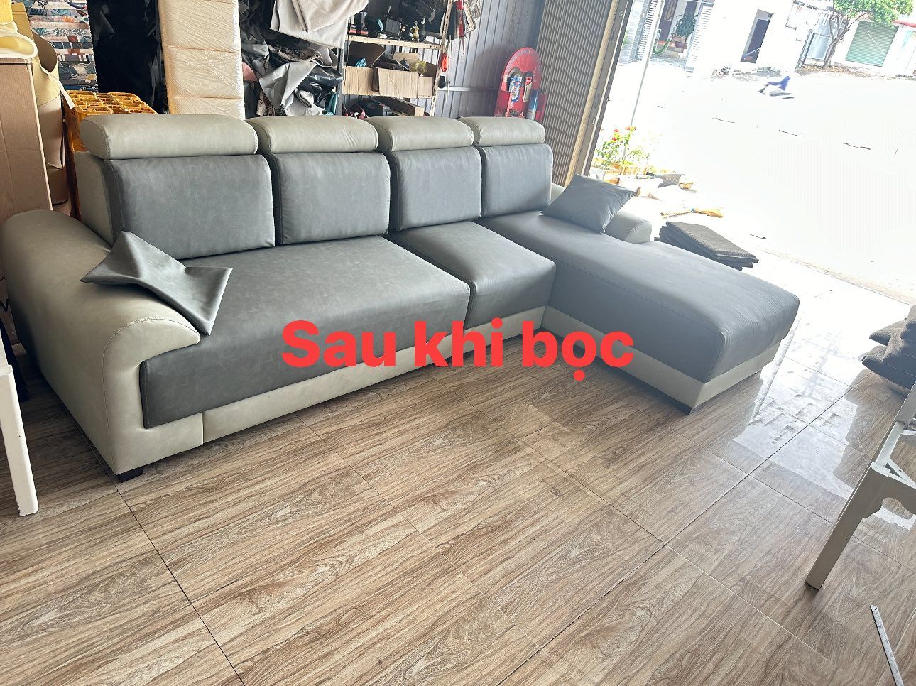 Thi công bọc ghế sofa 