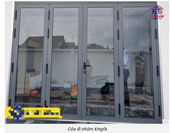Cửa nhôm kính 4 cánh