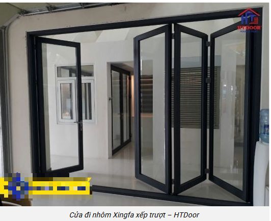 Cửa đi xếp trượt 4 cánh 