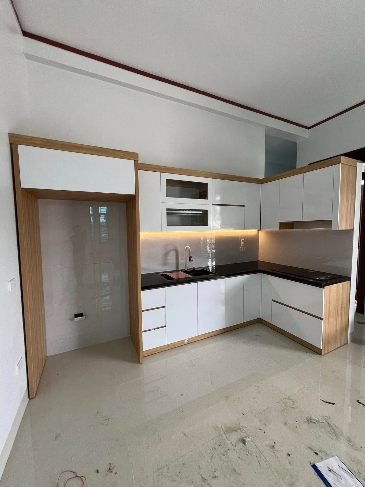 Tủ bếp chữ L 