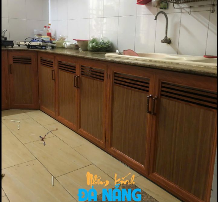 Tủ bếp nhôm 