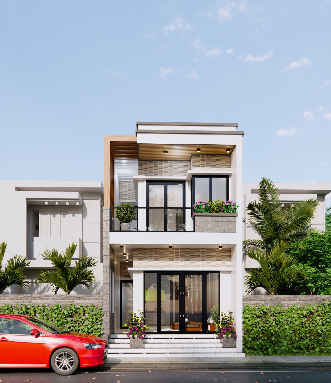 Kiểu nhà 2 tầng