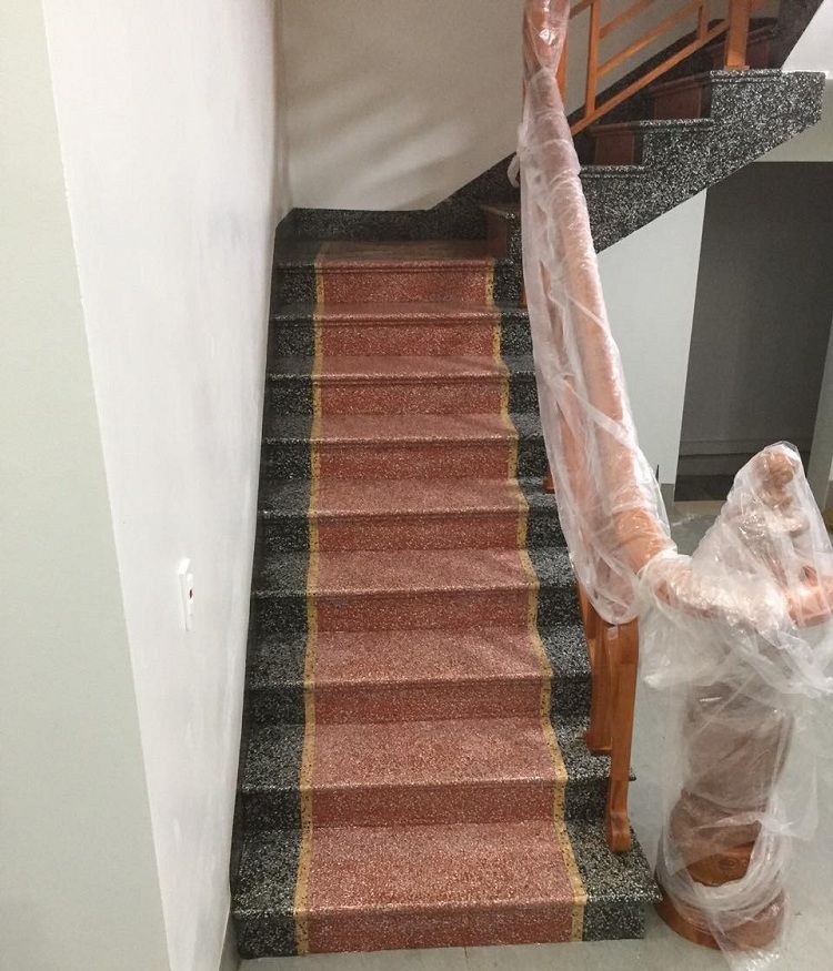 Thi công đá Terrazzo và Granito cầu thang