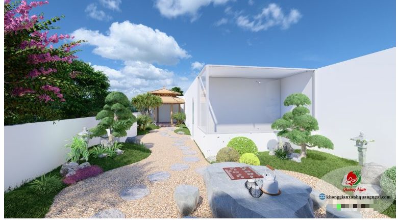 Thiết kế sân vườn trên sân thượng đẹp