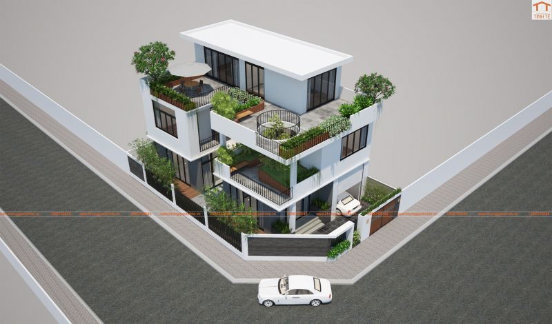 Thiết kế kiến trúc biệt thự liền kề