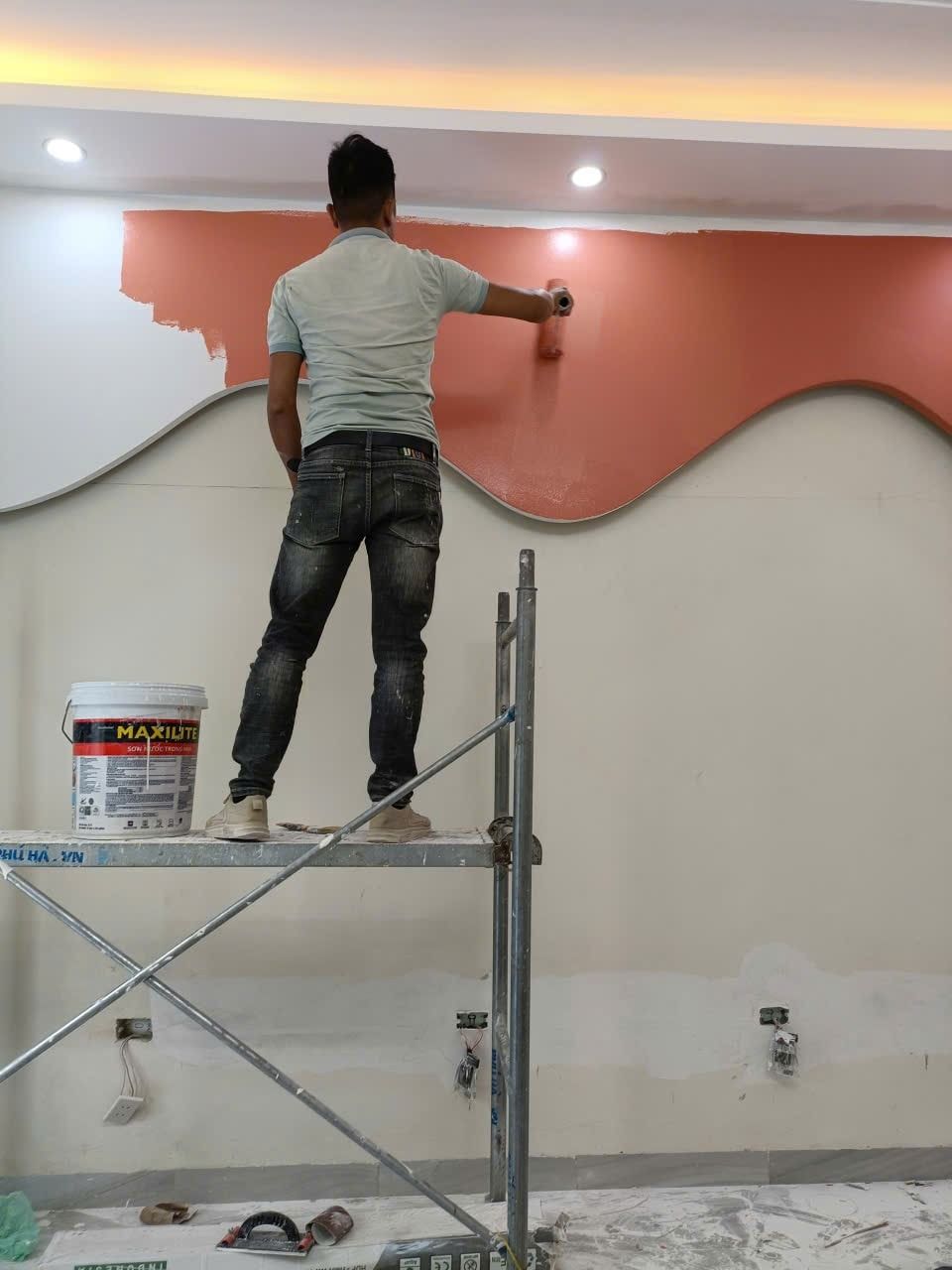  Sơn tường nội thất 