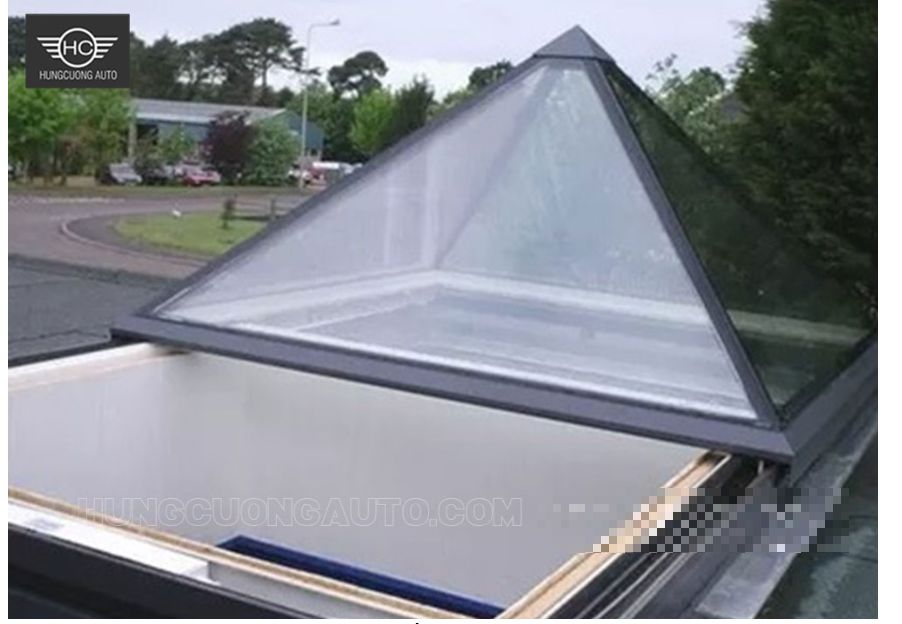 Mái trượt giếng trời hình chóp