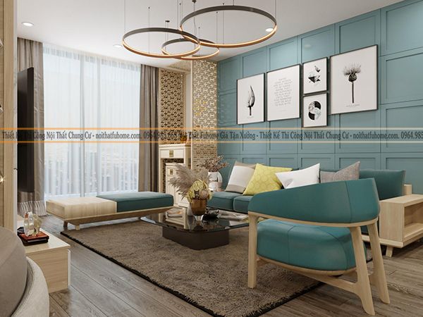 Thiết kế thi công nội thất phòng khách