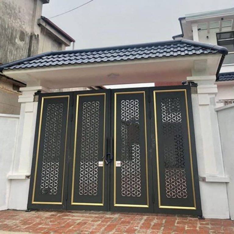 Cửa cổng 4 cánh hiện đại