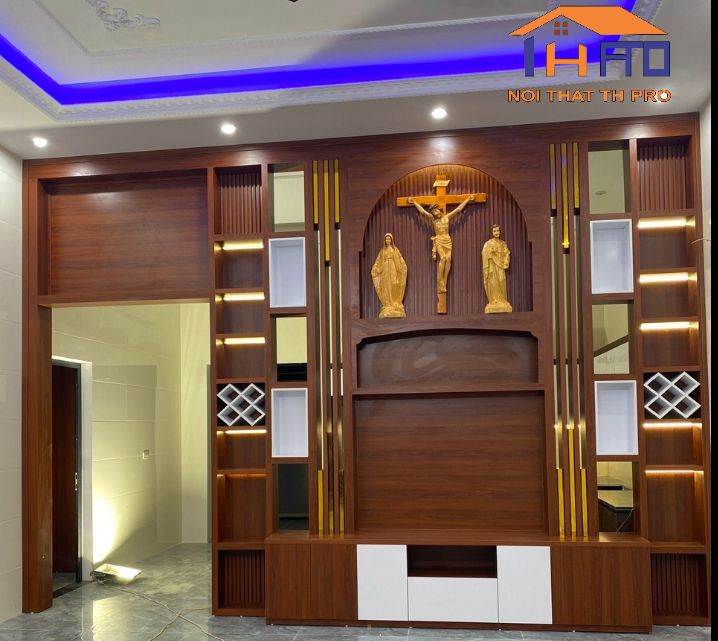 Thiết kế vách ngăn phòng khách 