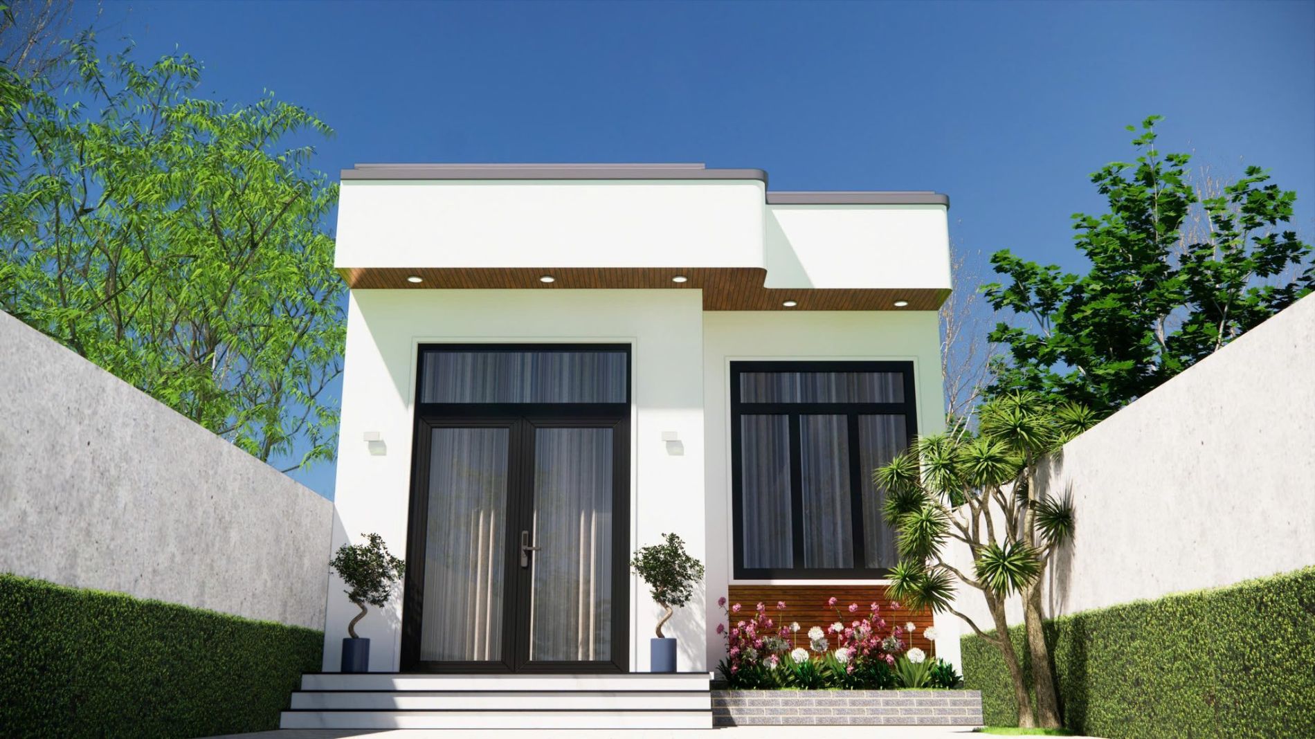 Ngôi nhà cấp 4 hiện đại