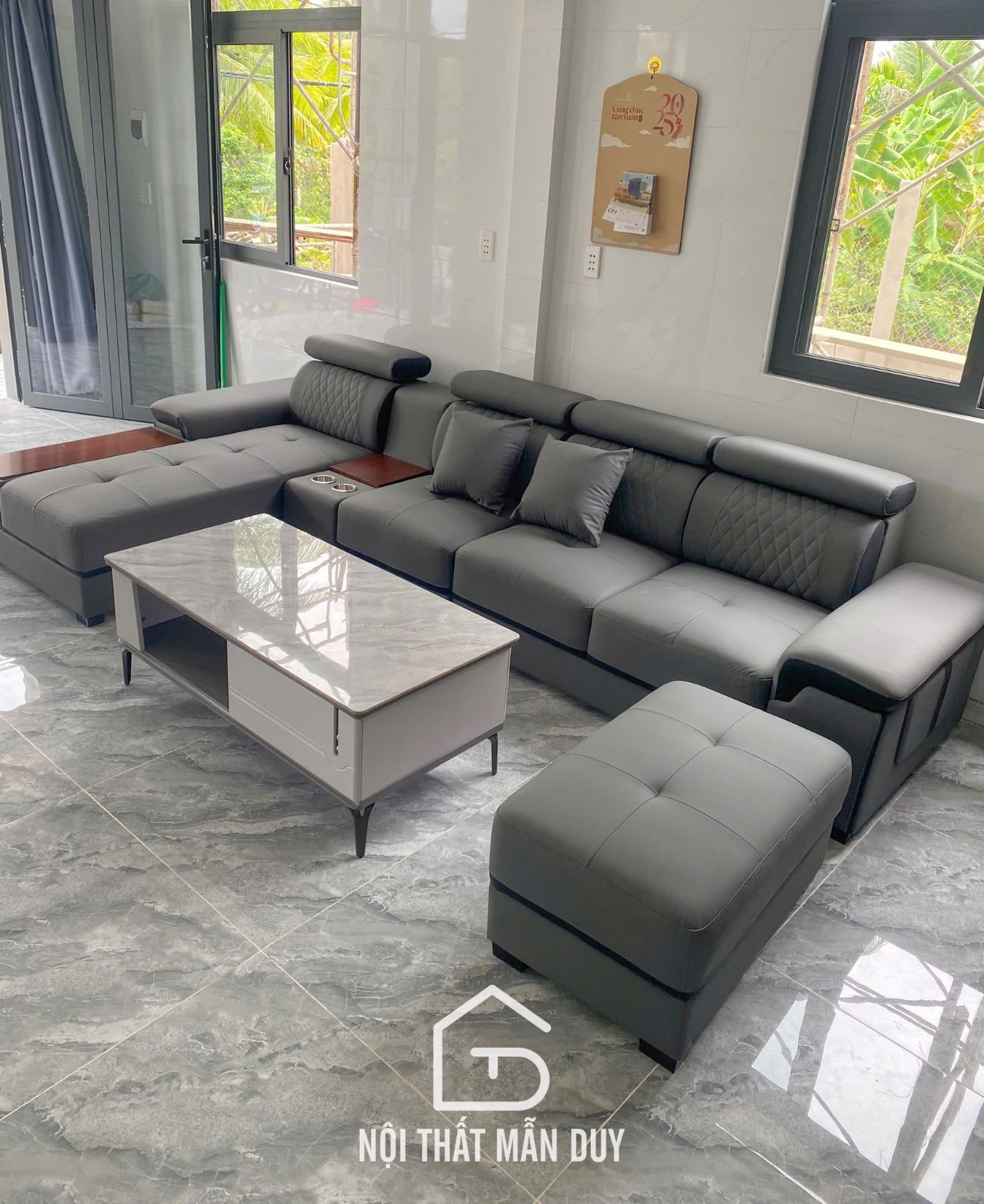Sofa góc chữ L hiện đại