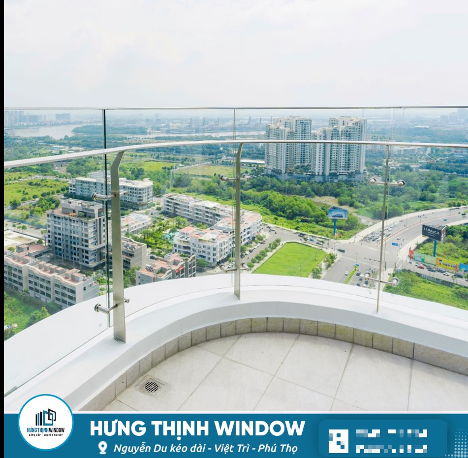Lan can kính cường lực