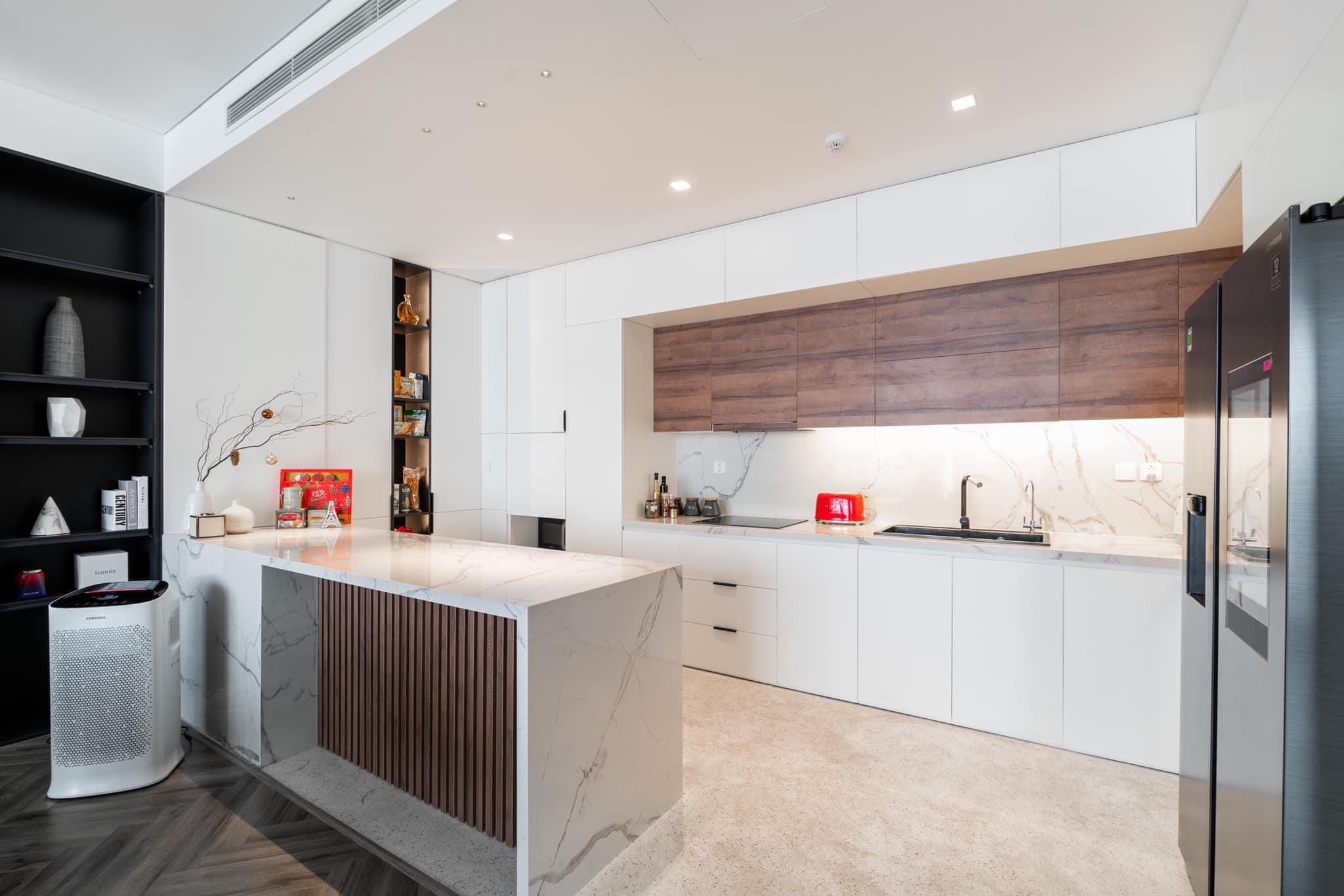 Thiết kế nội thất của căn bếp 