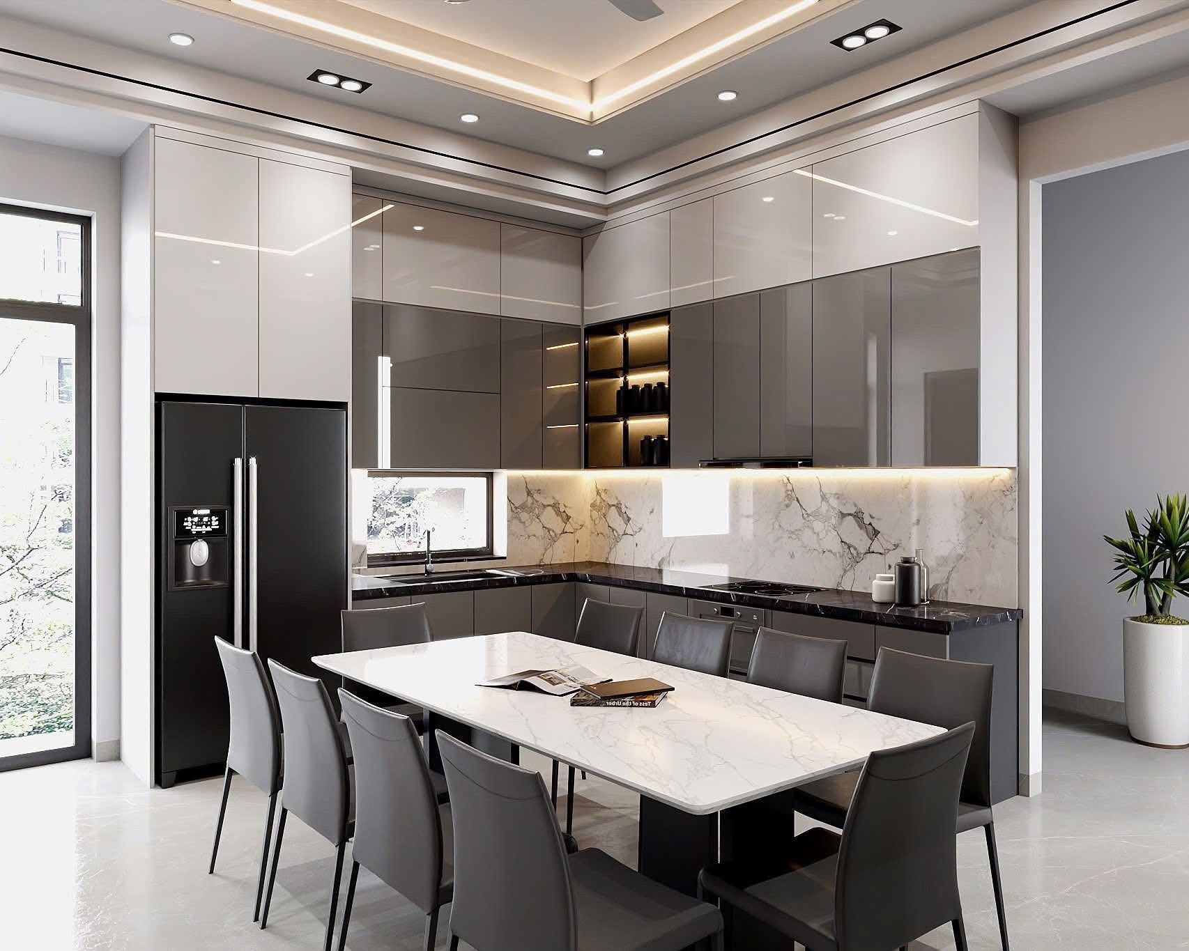 Thiết kế nội thất bếp và phòng ăn