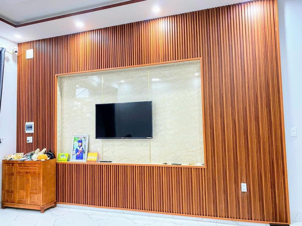 Tấm ốp tường lam sóng giả gỗ
