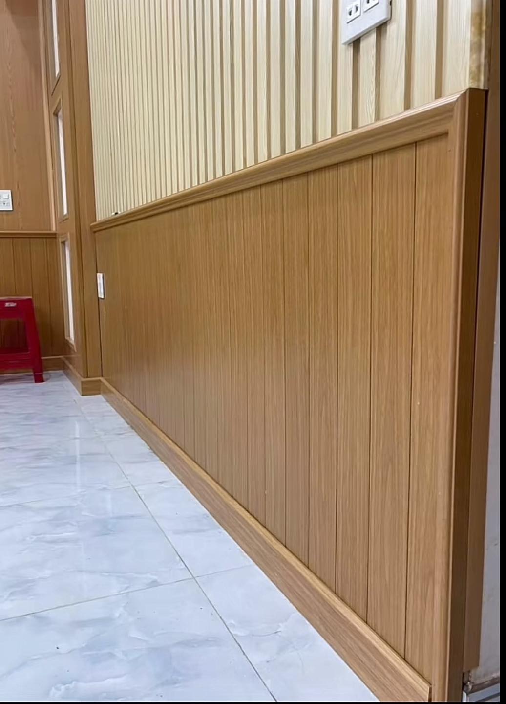 Tấm nhựa ốp tường vân gỗ