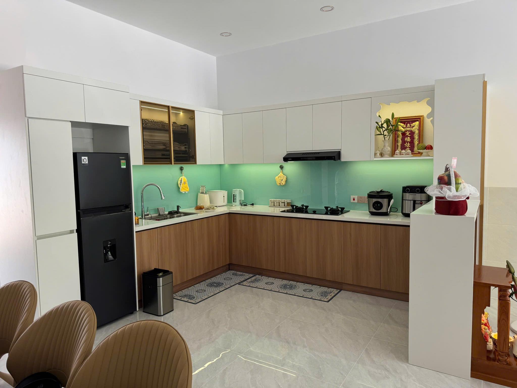 Thi công phòng bếp hiện đại