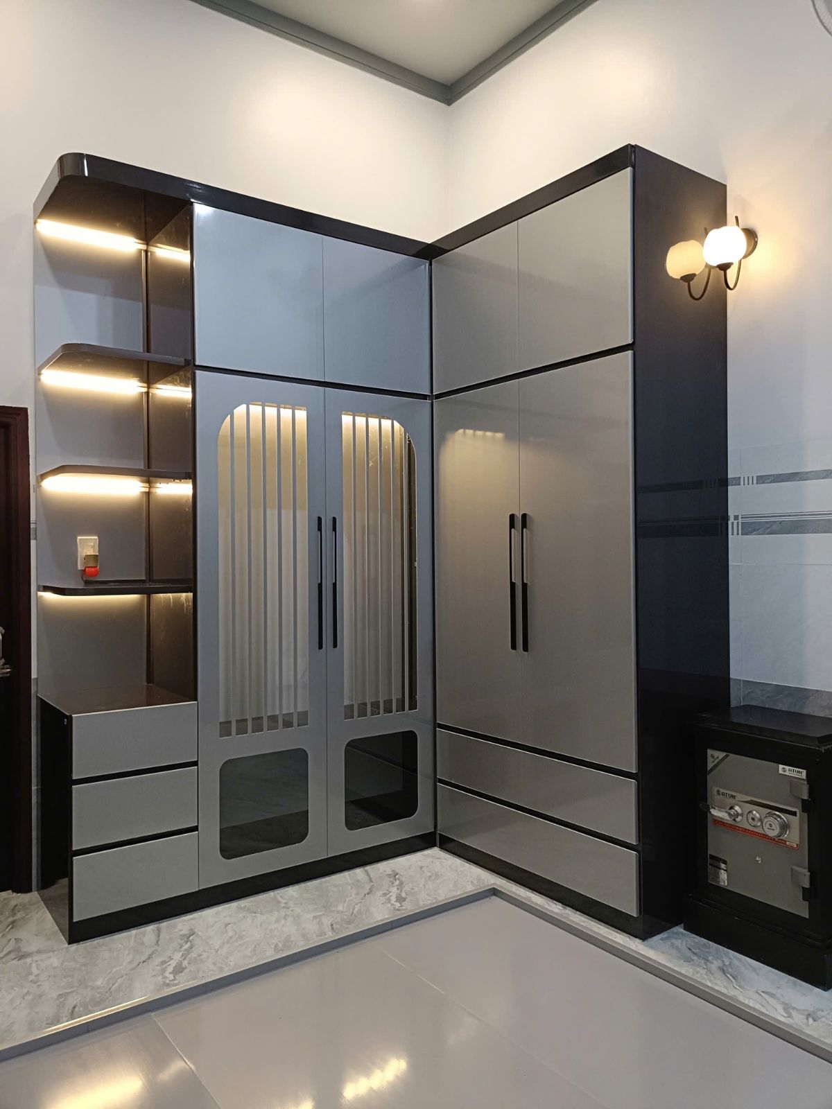 Tủ quần áo nhựa chữ L