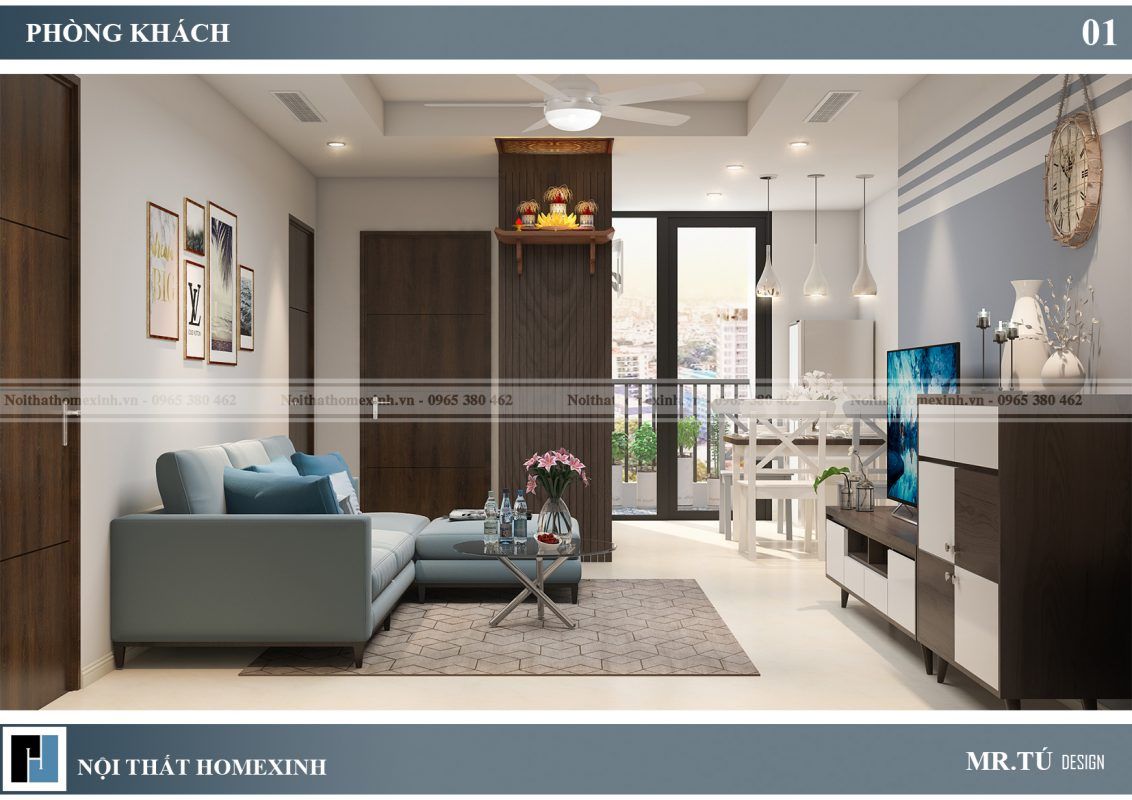 Thiết kế nội thất Chung cư Hà Nội Center Point