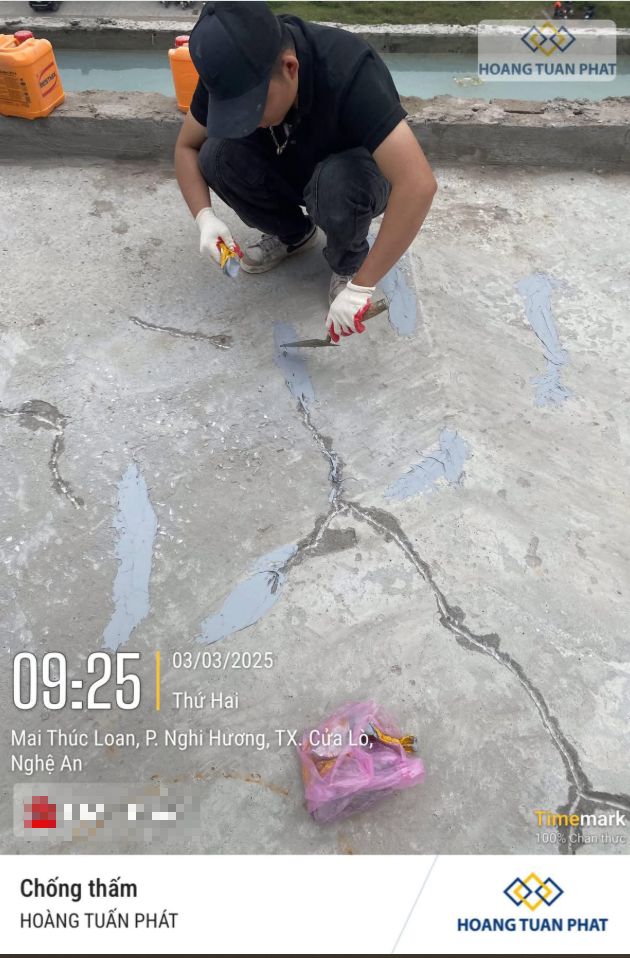 Chống thấm sàn nứt