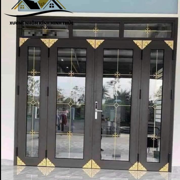 Thi công cửa đi nhôm kính 