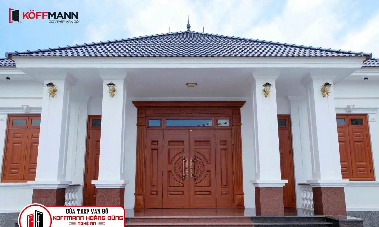 Cửa thép vân gỗ